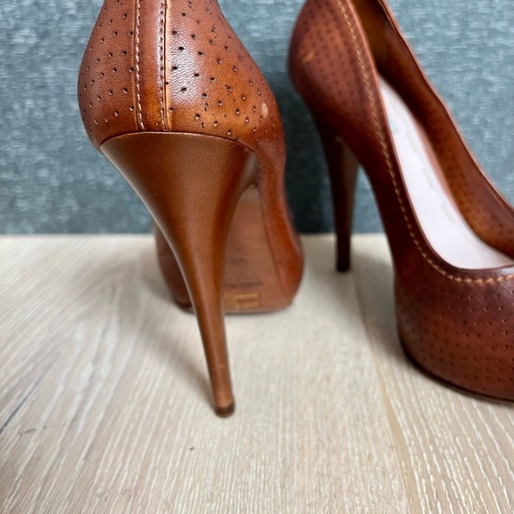 Miu Miu Brown Platform Heels Size 35 1/2 - Picture 14 of 16